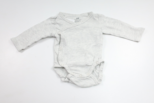 Wrap-body fra H&M - Størrelse 56 - Grå