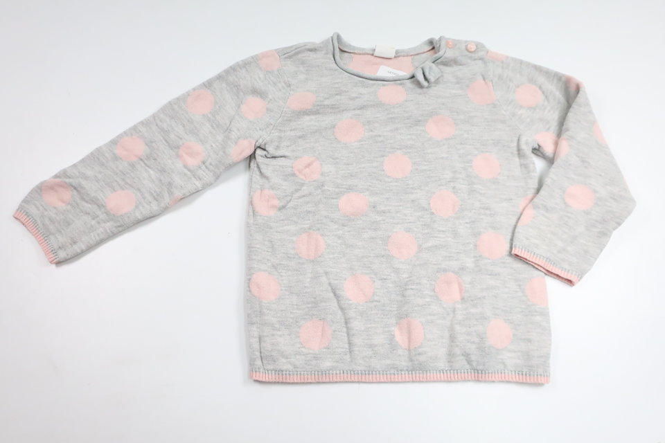Striktrøje fra H&M - Størrelse 98 - Grå
