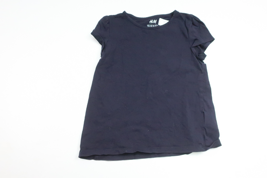 T-shirt fra H&M - Størrelse 110/116 - Marineblå