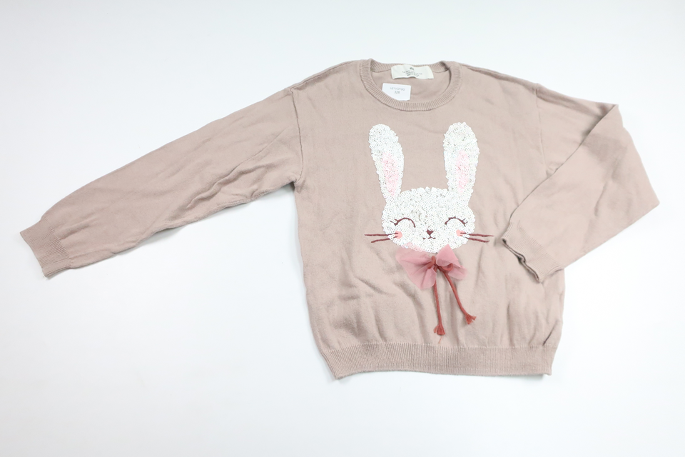 Strikket sweater fra H&M - Størrelse 110/116 - Beige