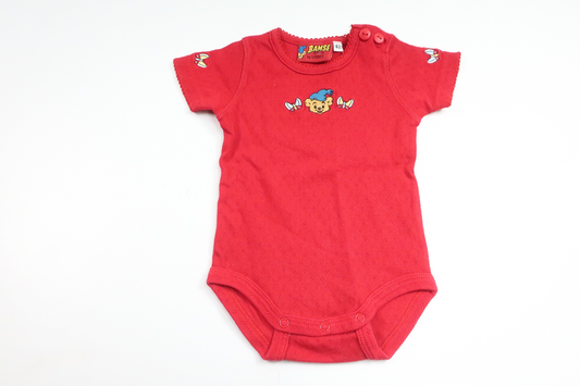 Body fra Bamse by Lindex - Størrelse 62 - Rød
