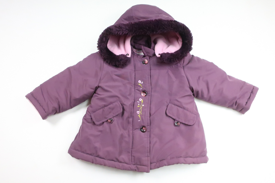 Fleeceforet jakke fra Natalys - Størrelse 86 - Lilla