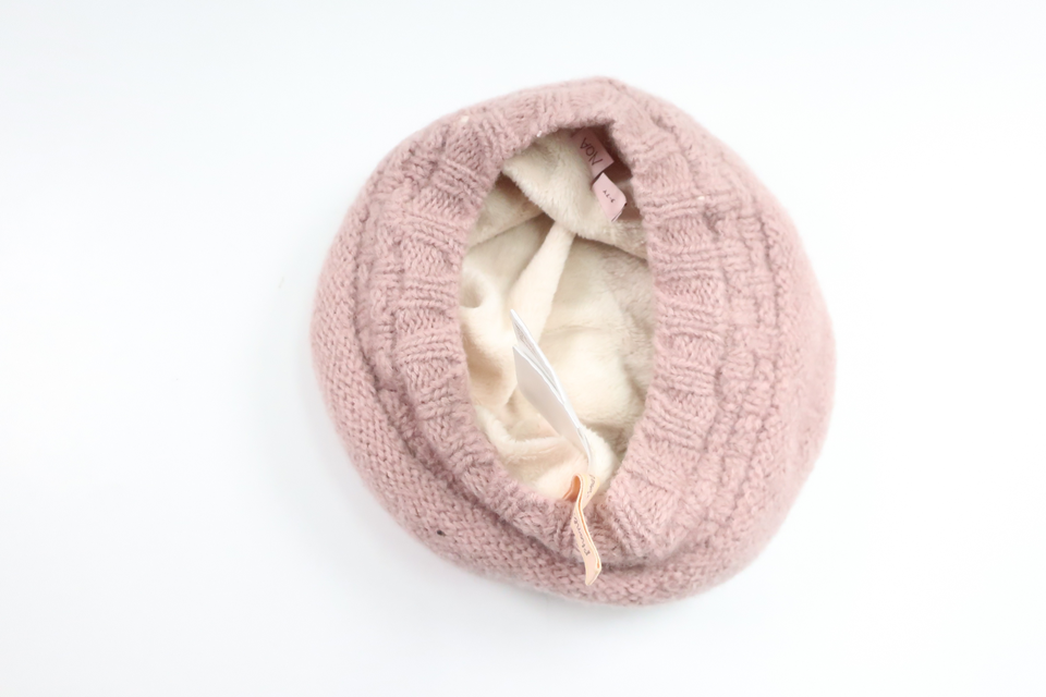 Fleeceforet hue i uld fra Noa Noa Miniature - Størrelse 92/98 - Rosa