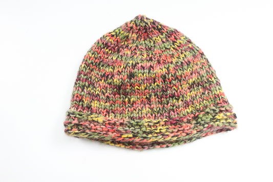 Strikket hue fra Hjemmestrikket - Størrelse 74/80 - Multi