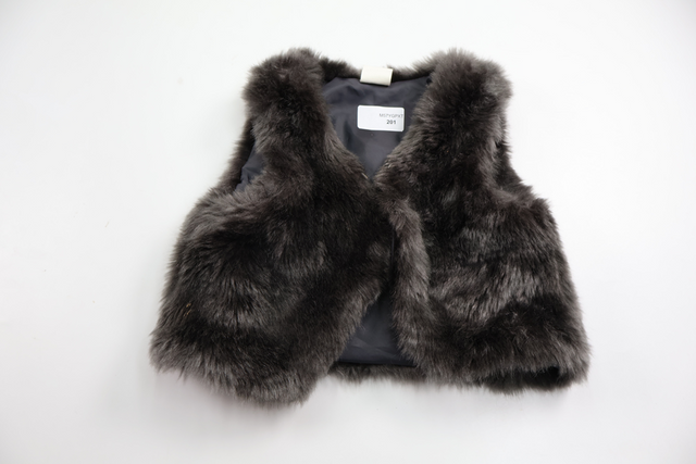 Väst i fuskpäls från H&M - Storlek 80 - Grå