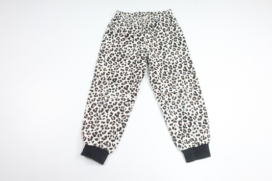 Pyjamasbukser i fleece fra H&M - Størrelse 98/104 - Råhvid