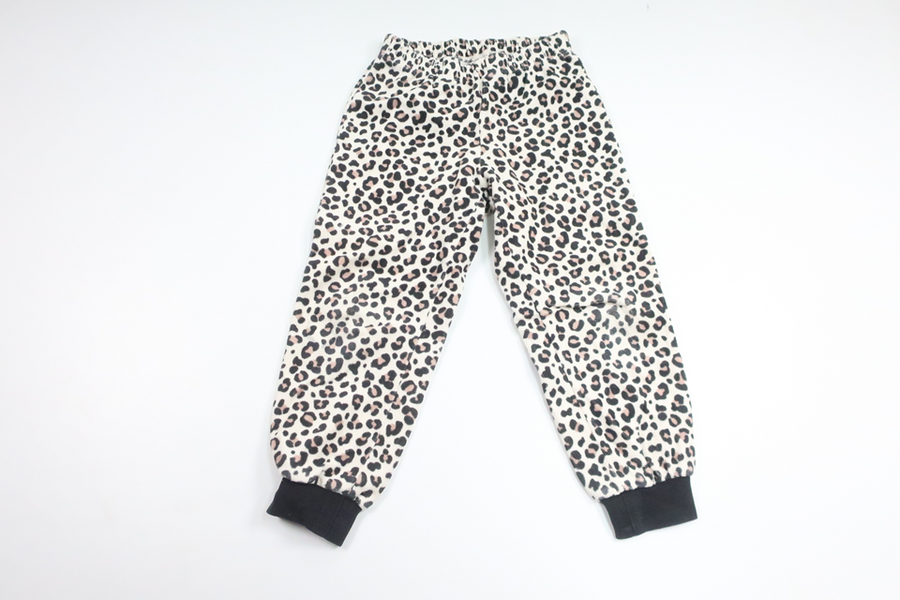 Pyjamasbukser i fleece fra H&M - Størrelse 98/104 - Råhvid