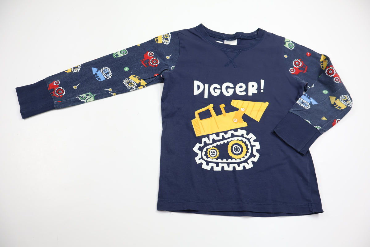 Pyjamas tröja från Kappahl - Storlek 110/116 - Marinblå