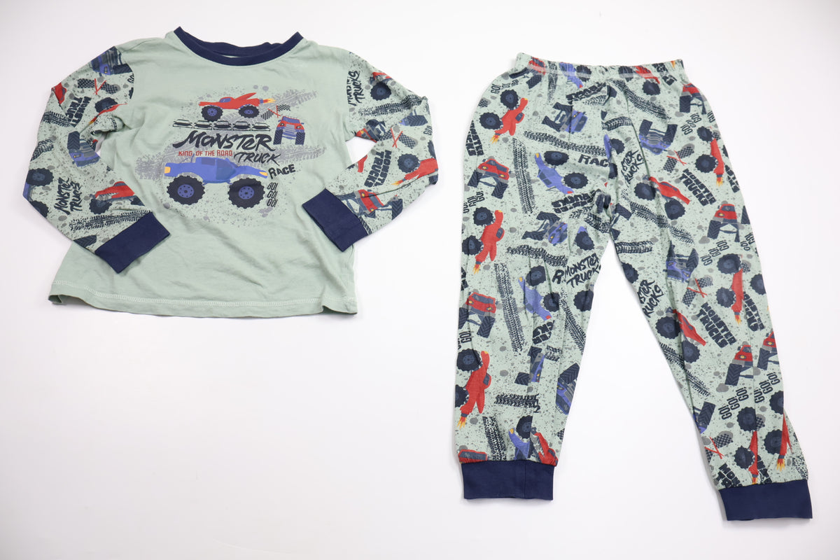 Tvådelad pyjamas från Softer Days - Storlek 110/116 - Grön