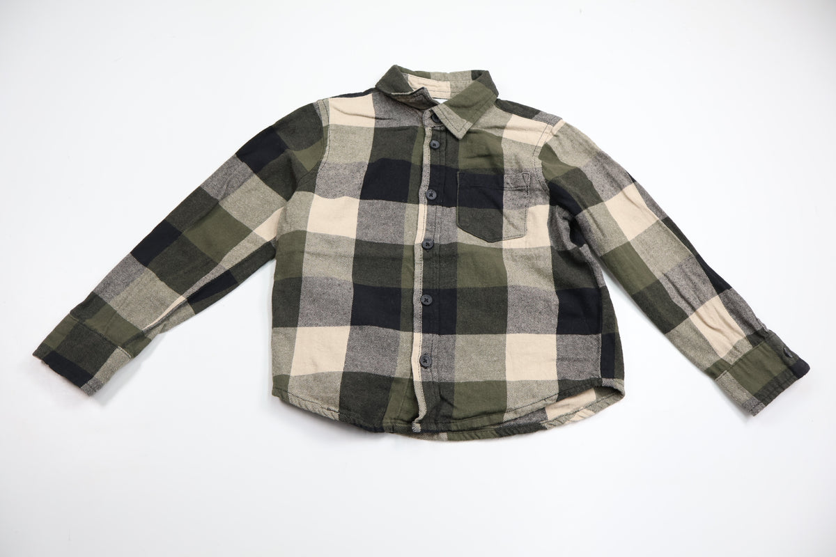 Rutig skjorta från Denim Day - Storlek 110/116 - Grön