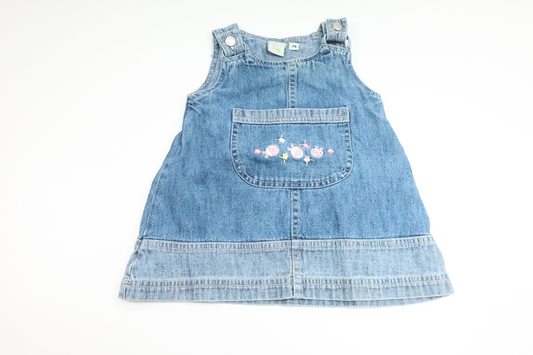 Kjole i denim fra Lindex - Størrelse 74 - Denim