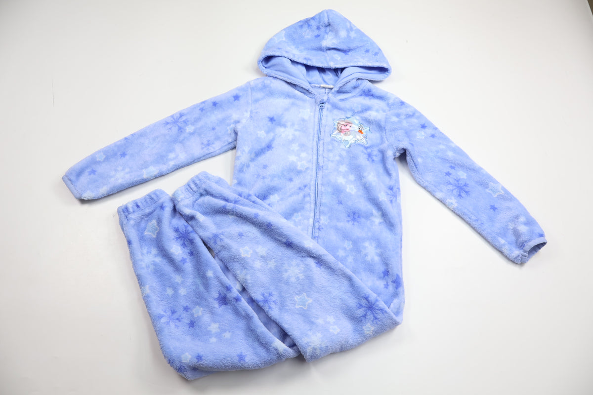Jumpsuit i fleece från Disney - Storlek 116/122 - Blå