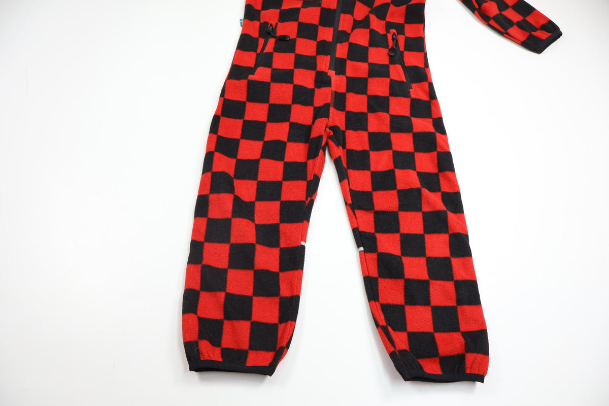 Jumpsuit i fleece från Swedemount - Storlek 110 - Röd