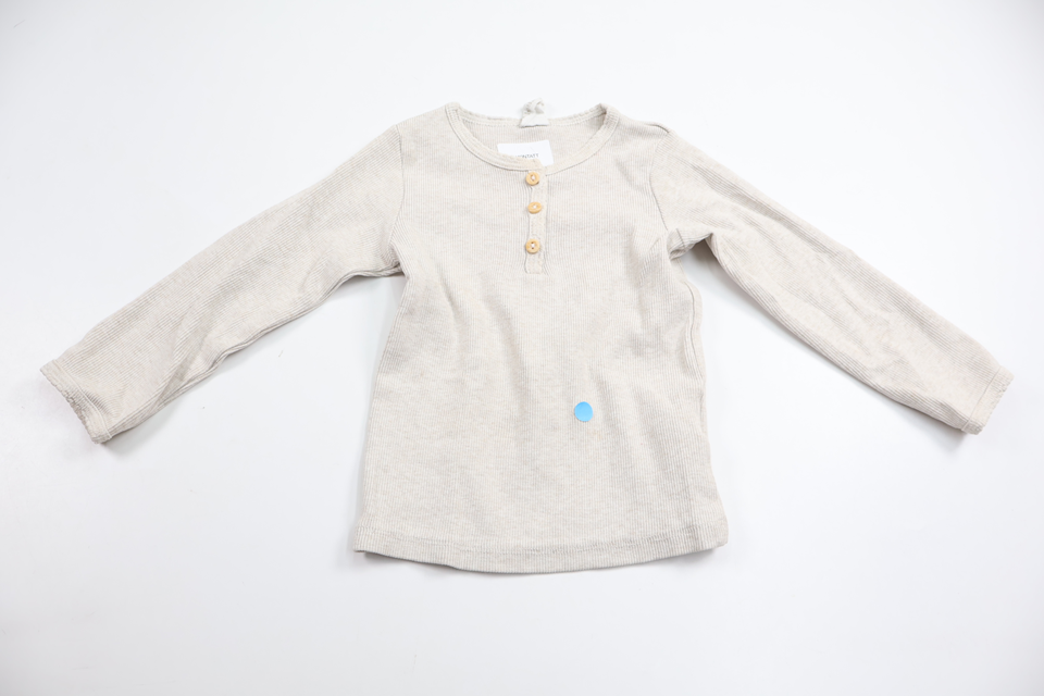 Ribbad tröja från H&M - Storlek 80 - Grå