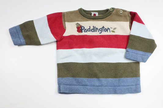 Strikket trøje fra Paddington Bear - Størrelse 74 - Multi