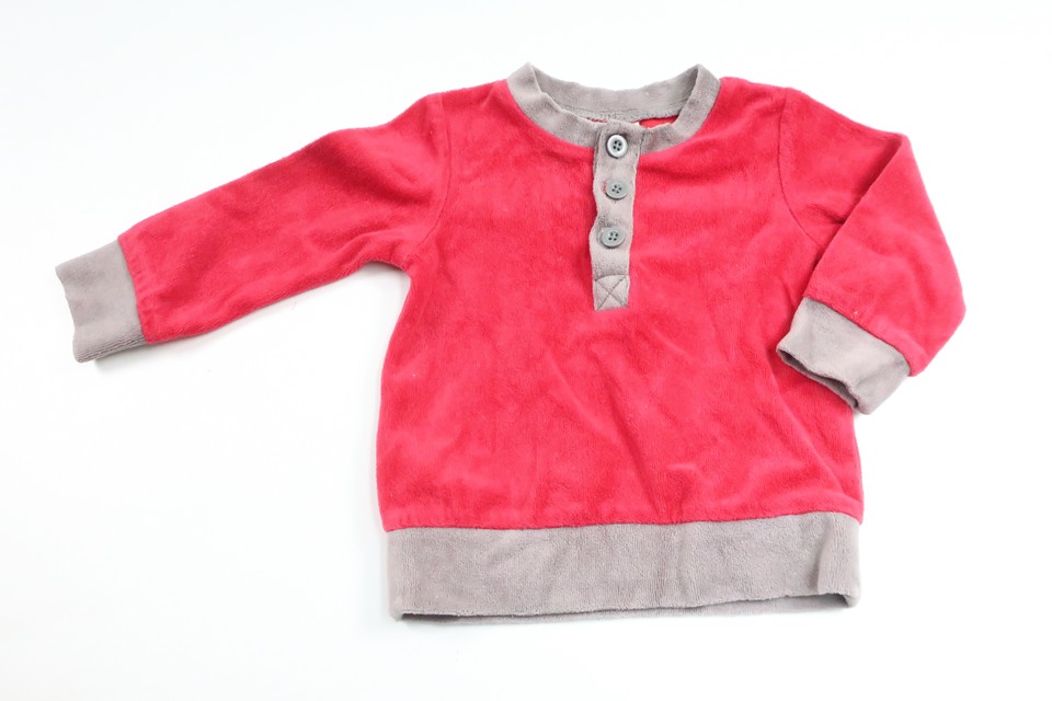 Nisseshirt i fleece fra Kappahl - Størrelse 62/68 - Rød