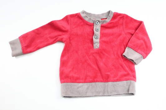 Nisseshirt i fleece fra Kappahl - Størrelse 62/68 - Rød