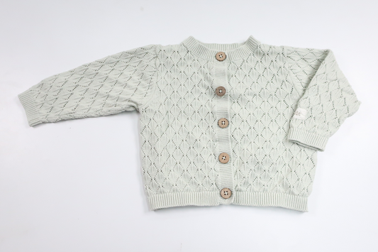 Strikket cardigan fra Newbie - Størrelse 56 - Grøn