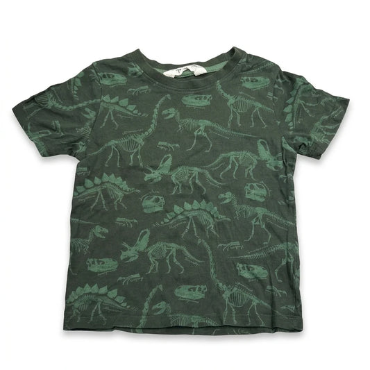 Mønstret t-shirt fra H&M - Størrelse 98/104 - Grøn
