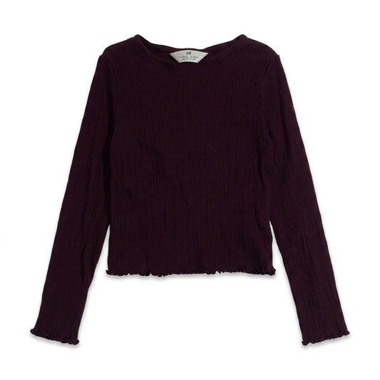 Sweater fra H&M - Størrelse 110/116 - Bordeauxrød