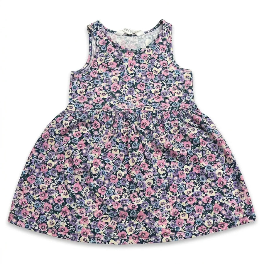 Blomsterkjole fra H&M - Størrelse 92 - Off-white