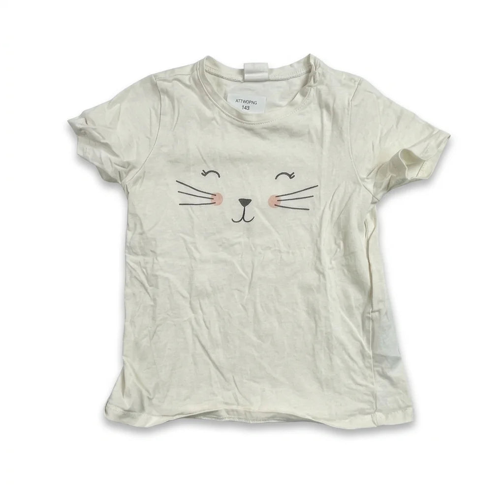 Mönstrad t-shirt från H&M - Storlek 86 - Vit
