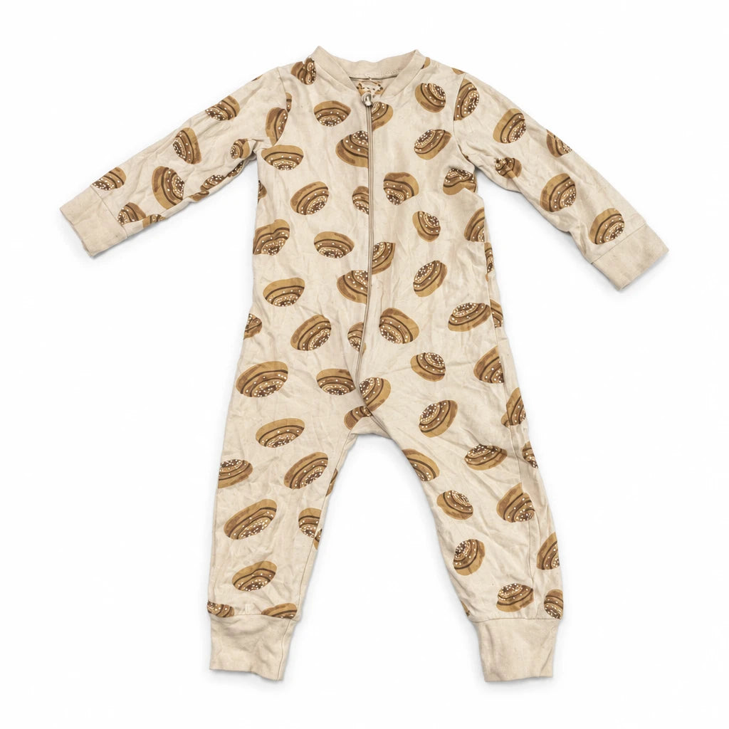 Mönstrad pyjamas - Storlek 74 - Beige