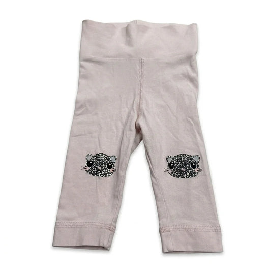 Dyremønstrede leggings fra H&M - Størrelse 62 - Rosa