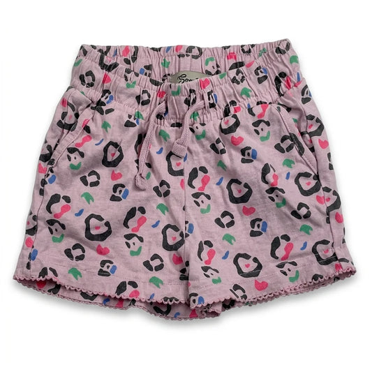 Djurmönstrade shorts från Sweetie - Storlek 80 - Rosa