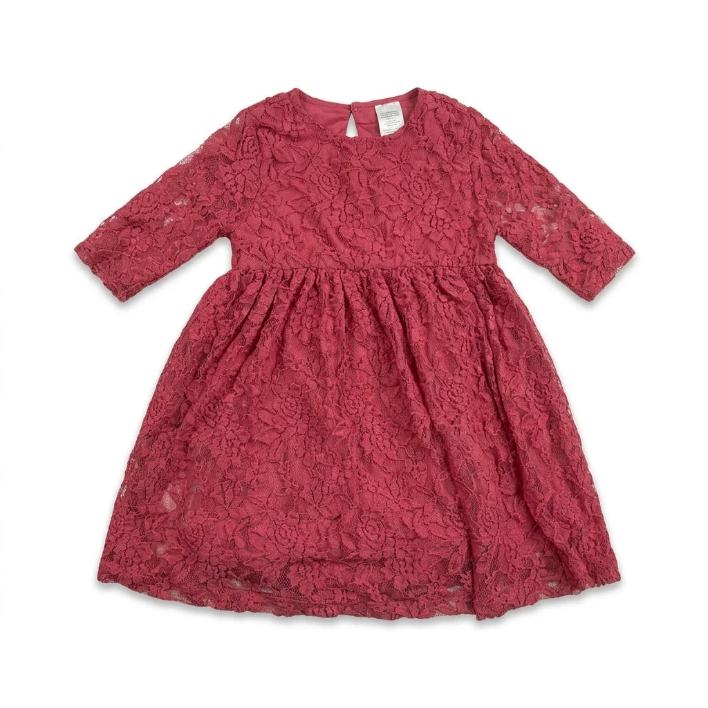 Blommig klänning från mywear YOUNG - Storlek 86/92 - Rosa