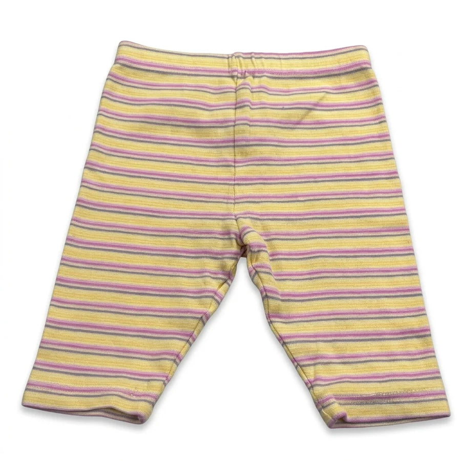 Stribede leggings fra Lindex - Størrelse 56 - Gul