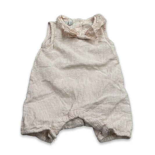 Stribet sparkedragt fra Name It - Størrelse 62 - Beige