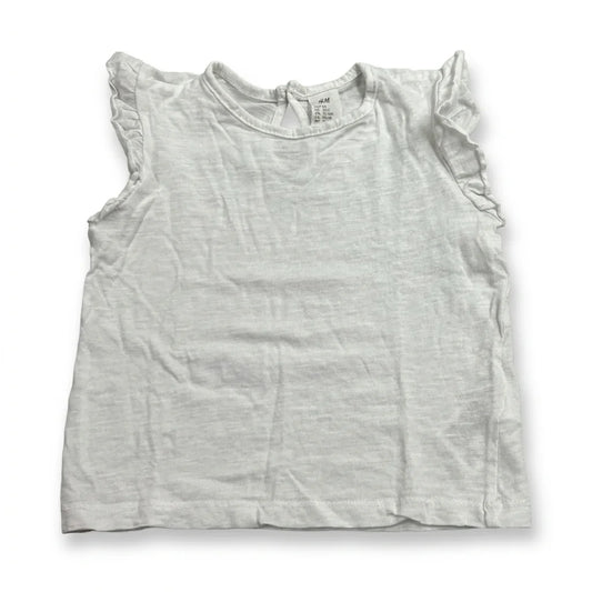 T-shirt fra H&M - Størrelse 86 - Hvid