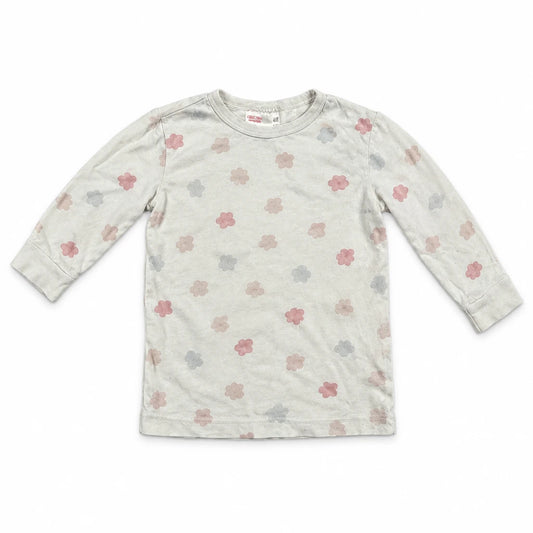 Blommig pyjamas från H&M - Storlek 92 - Benvit