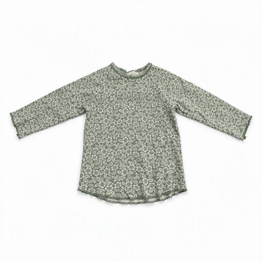 Blommig tröja från H&M - Storlek 74 - Grön