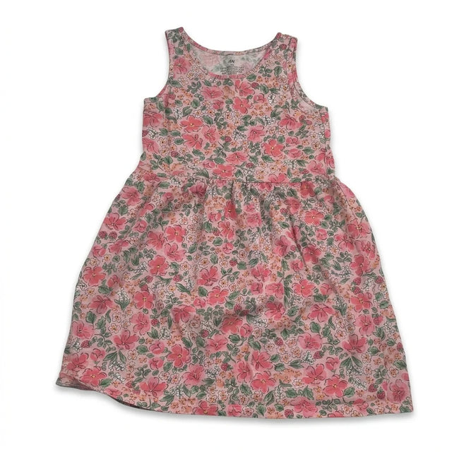 Blomsterkjole fra H&M - Størrelse 110/116 - Lyserød