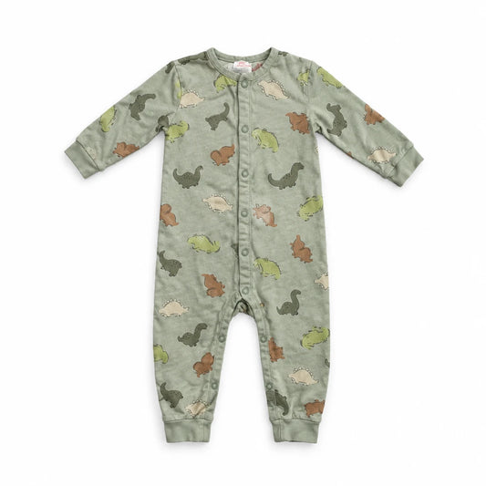 Djurmönstrad pyjamas från H&M - Storlek 62 - Grön