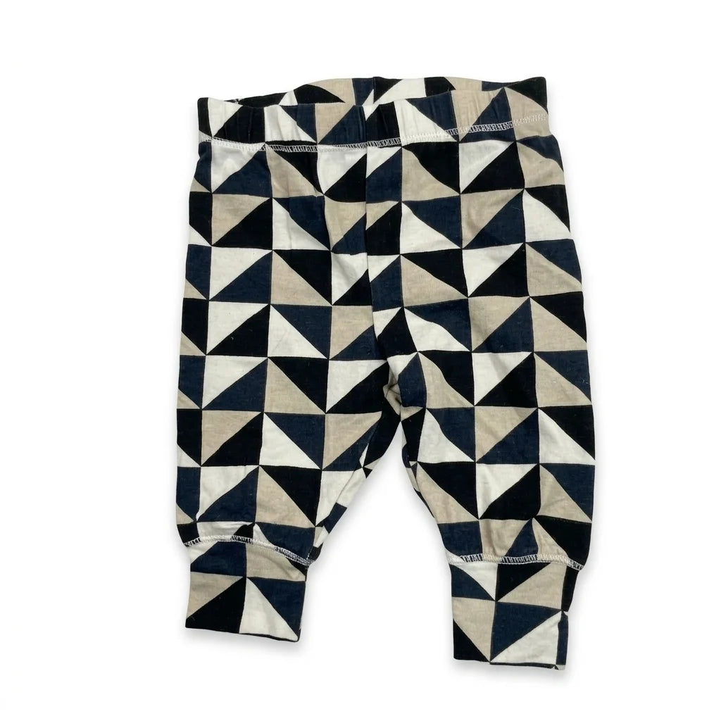Mönstrade leggings från Lindex - Storlek 62 - Svart