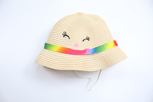 Stråhatt från Okänt - Storlek 110/116 - Beige
